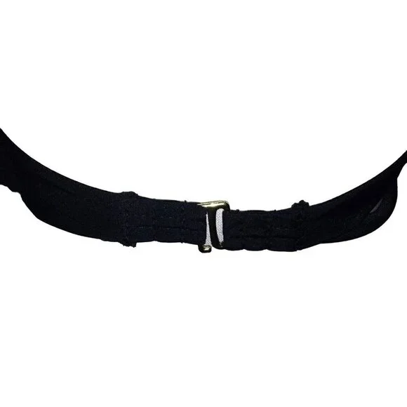 Arizona Women's Padded Push Up Halter Bikini Bra Top Size L Strip - Picture 9 of 11